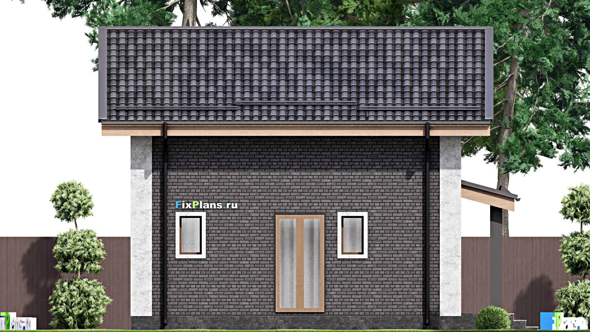 F-14183 - Проект дома с мансардой 9 на 10, площадью 100 м² с 3 спальнями