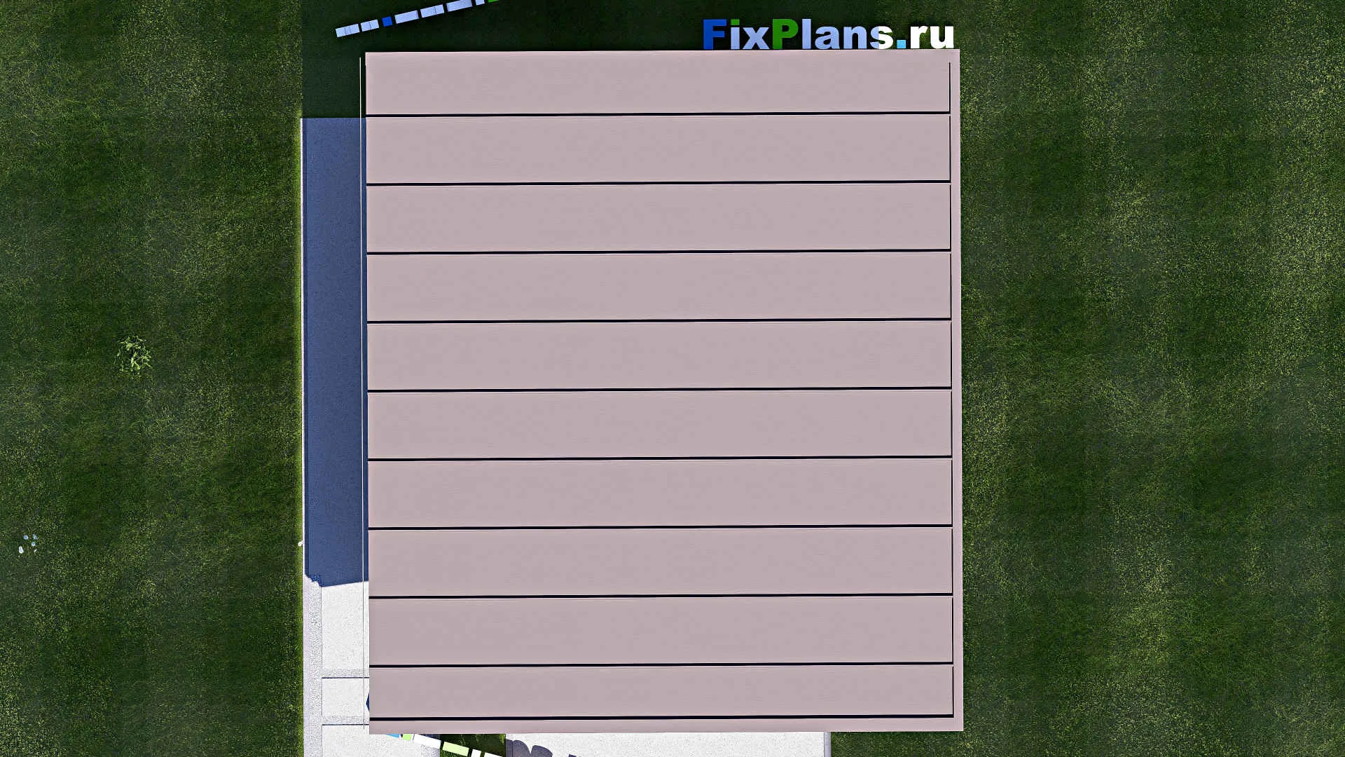 F-21068 - Проект гаража 8 на 9, площадью 60 м² на 2 машиноместа