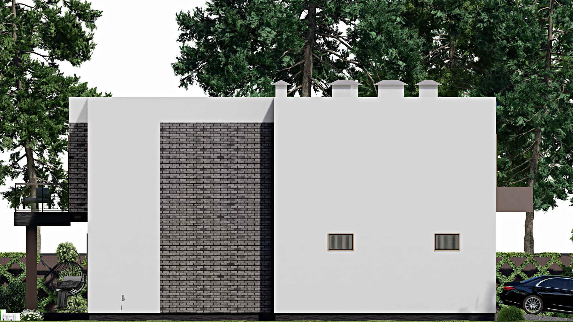 F-11888 - Проект двухэтажного дома 15 на 17, площадью 300 м² с 3 спальнями